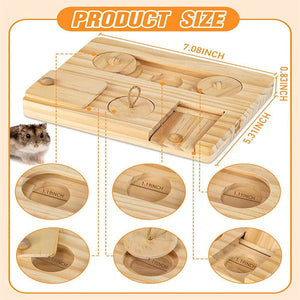 Elevate Your Hamster's Dining Experience with Our Wooden Feeder