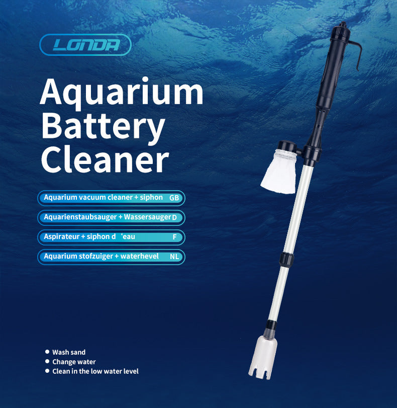 Transform Your Aquarium Maintenance with the Electric Aquarium Gravel Cleaner Siphon