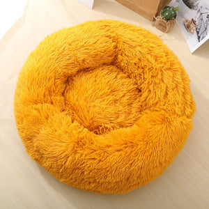 Create a Cozy Retreat for Your Pet with Our Soft Thick Cotton Plush Round Pet Bed
