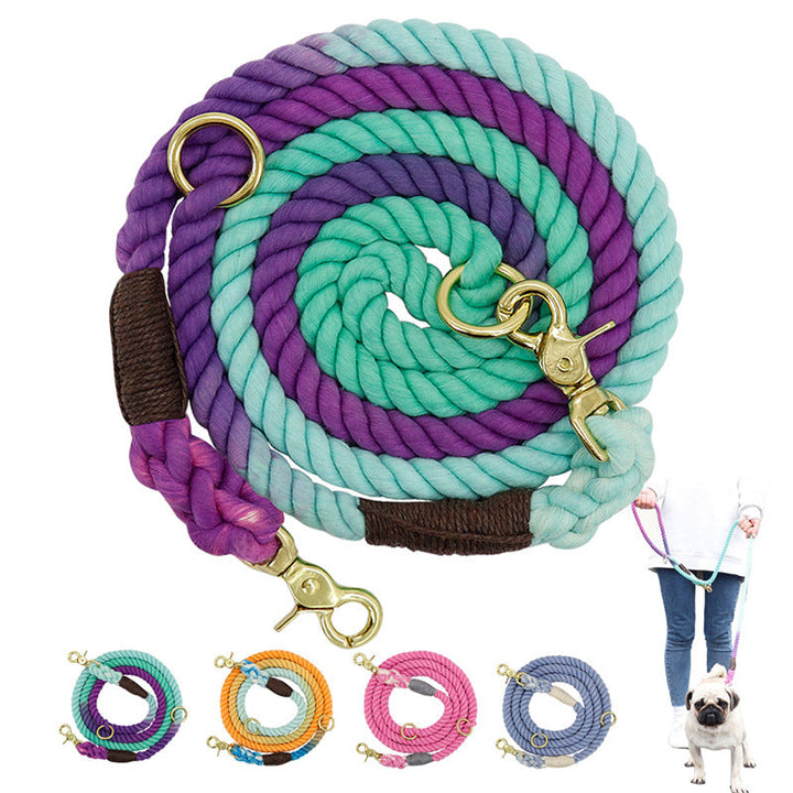 Discover the Ultimate Multi-color Cotton Pet Long Leash