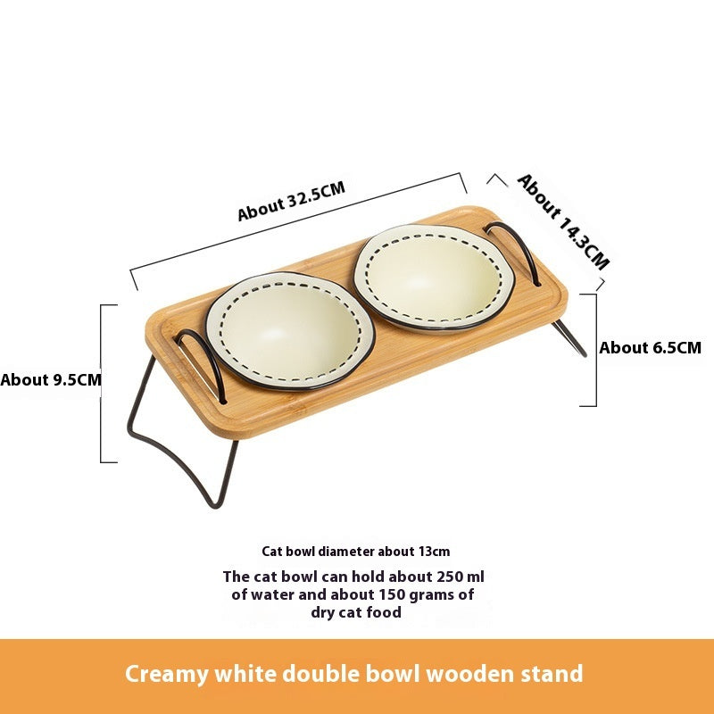 Enhance Your Pet's Dining Experience with Our Multi-functional Ceramic Cat Bowl