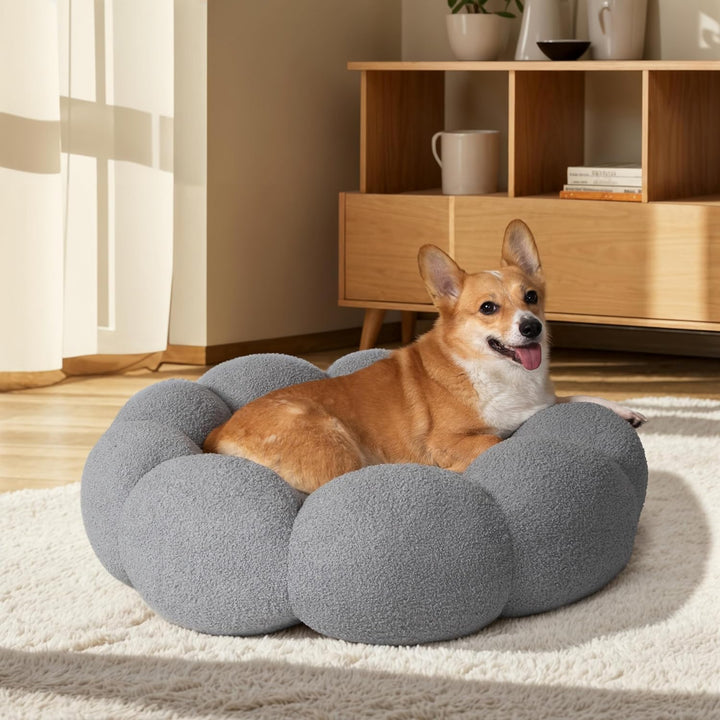 The Ultimate Comfort for Your Furry Friend: Calming Fluffy Flower Pet Bed