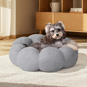 Discover the Comfort of the Calming Fluffy Flower Pet Bed