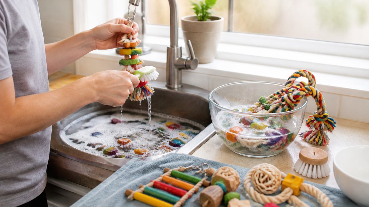 How to Clean Bird Toys Safely: A Step-by-Step Guide