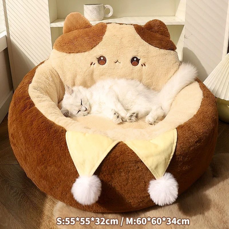 Round Winter Warm Deep Bed