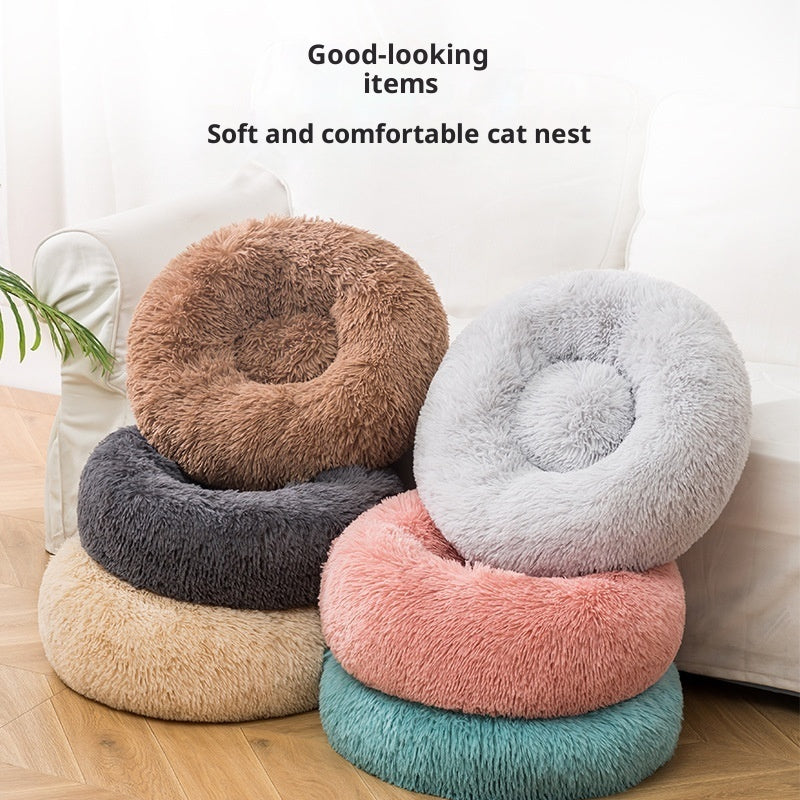 Pet Plush Winter Warm Bed