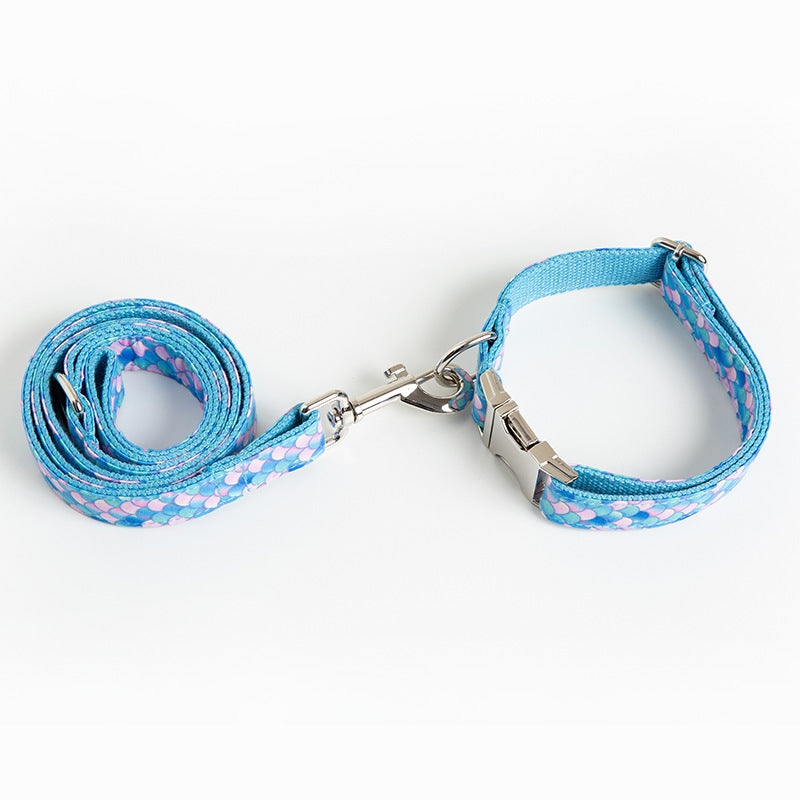 Mermaid Pet Collar Dog Leash