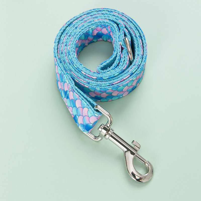 Mermaid Pet Collar Dog Leash