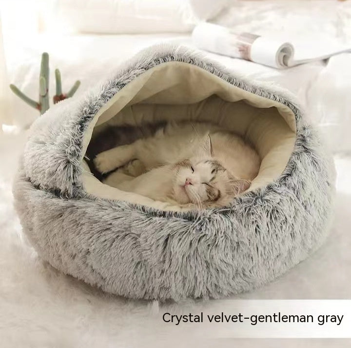 2 In 1 Long Plush Pets Bed