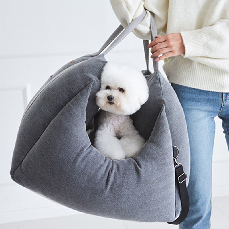 Pet Dog Car Carrier Seat Waterproof Basket