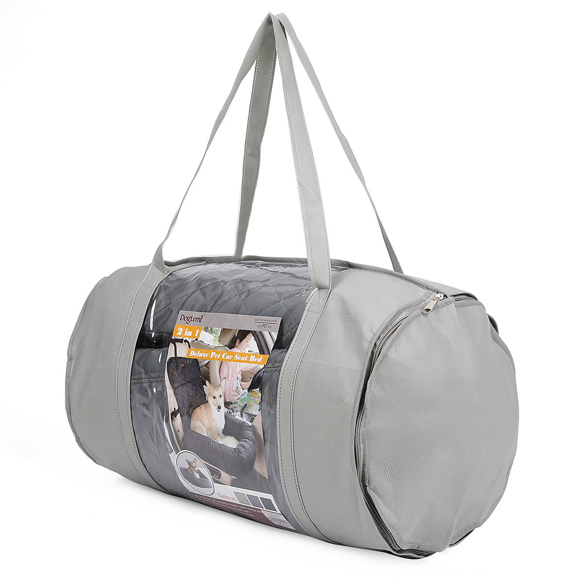2 In 1 Pet Dog Folding Car Seat Carrier