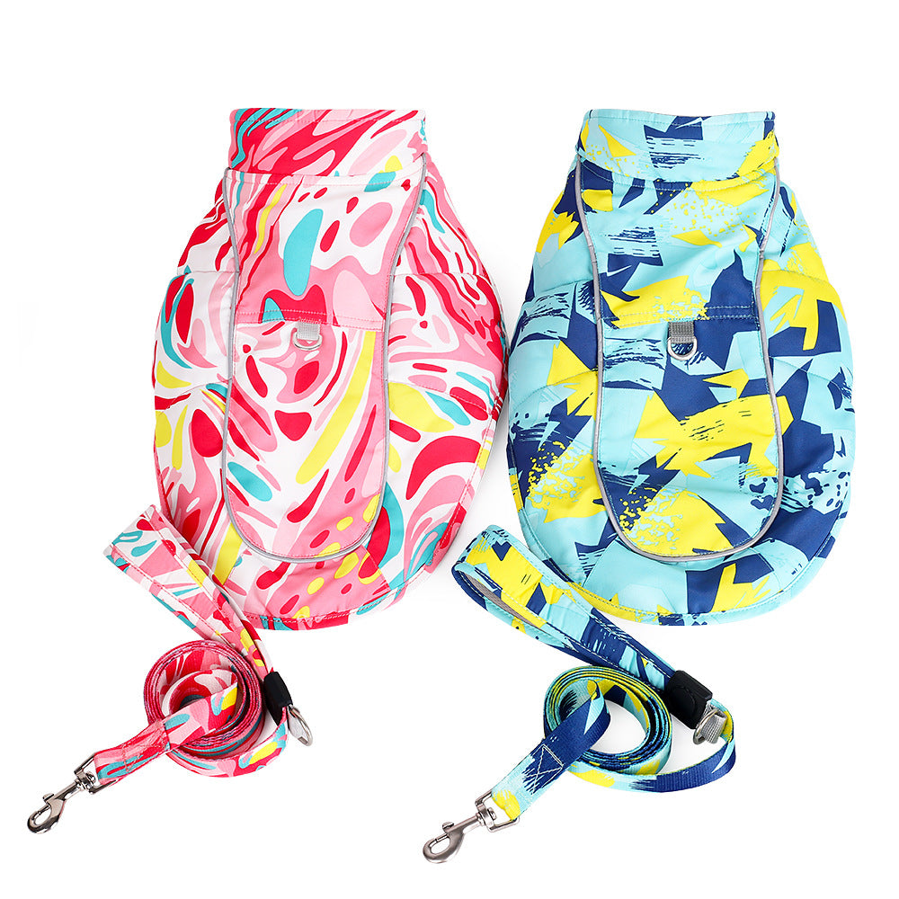 Pet Waterproof Reflective Cotton Clothes
