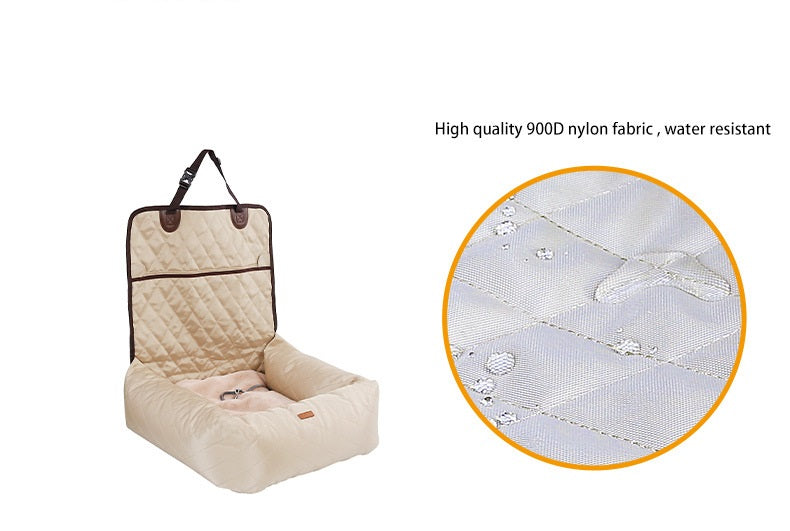 2 In 1 Pet Dog Folding Car Seat Carrier