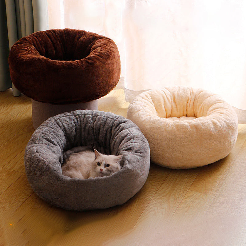 Pet Long Plush Warm Bed