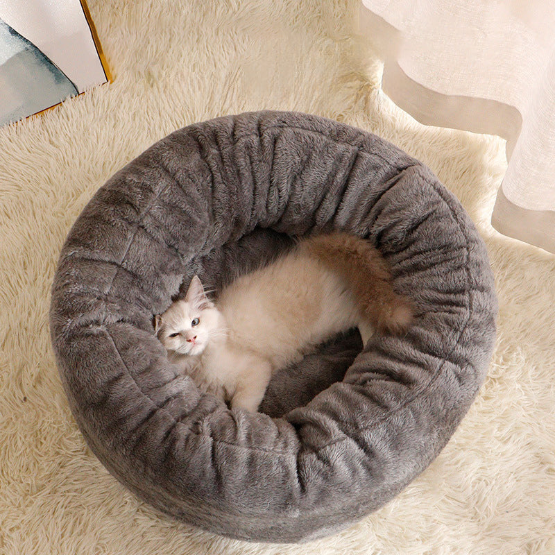 Pet Long Plush Warm Bed