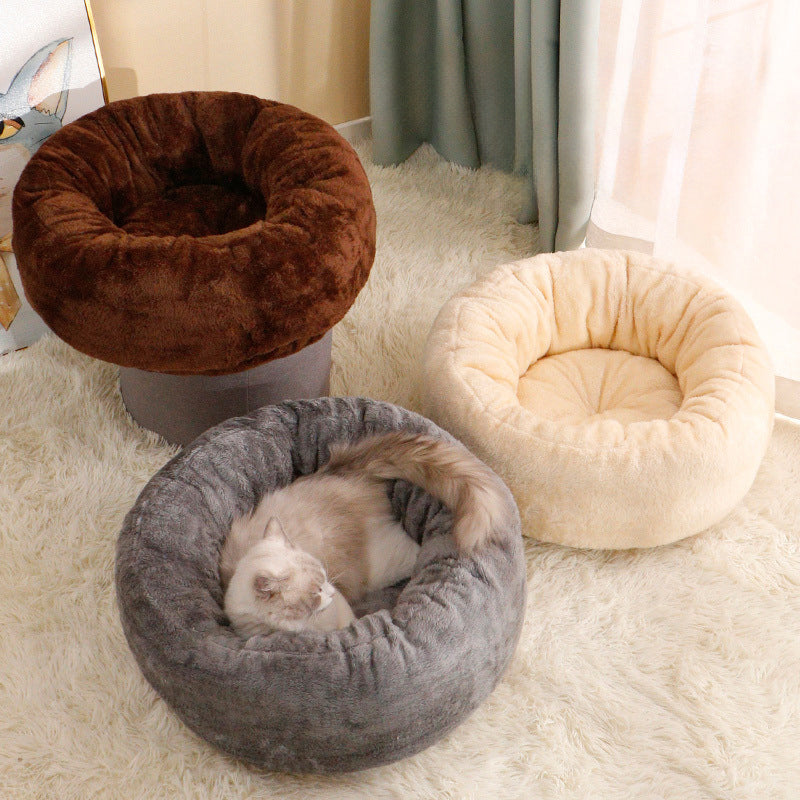 Pet Long Plush Warm Bed