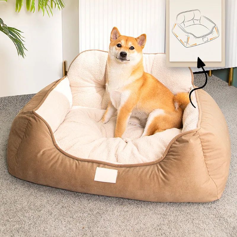 Cozy Plush Pet Warm Washable Bed