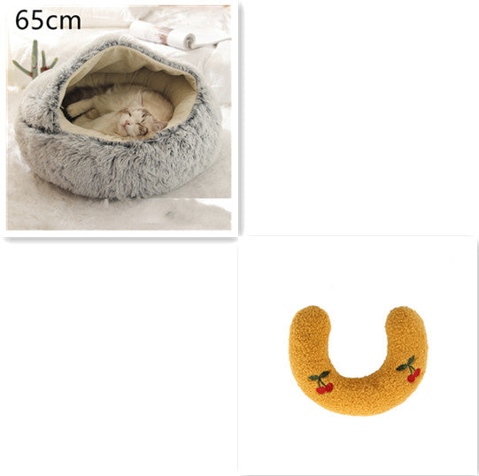2 In 1 Long Plush Pets Bed