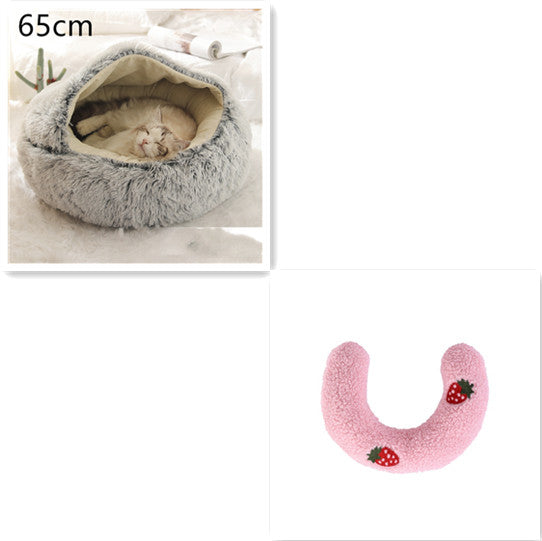2 In 1 Long Plush Pets Bed