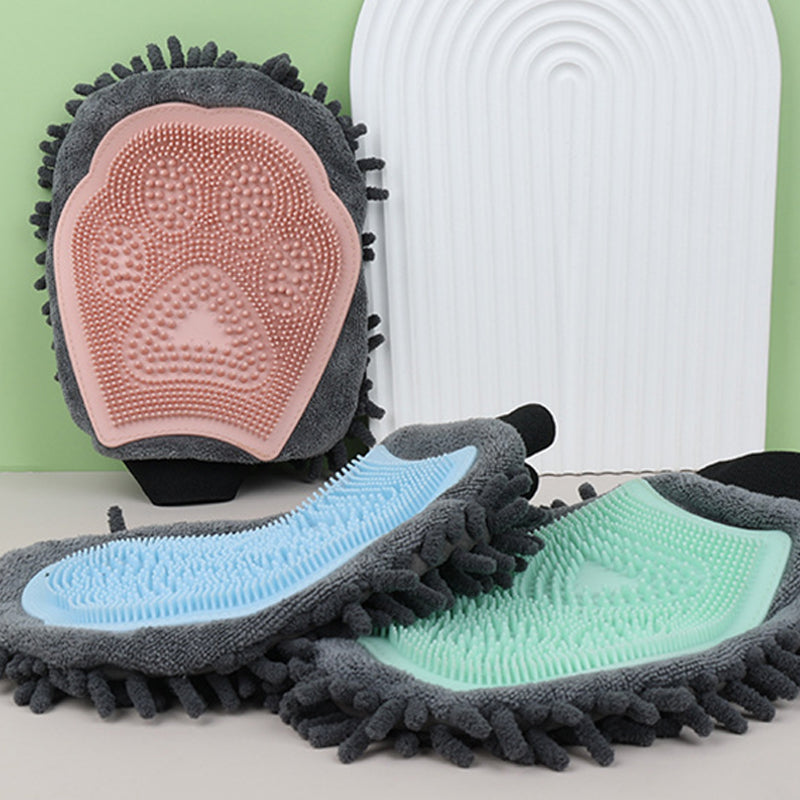 Pet Bathing 2-in-1 Grooming Glove