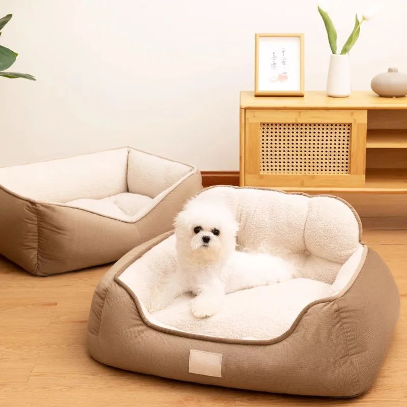 Cozy Plush Pet Warm Washable Bed