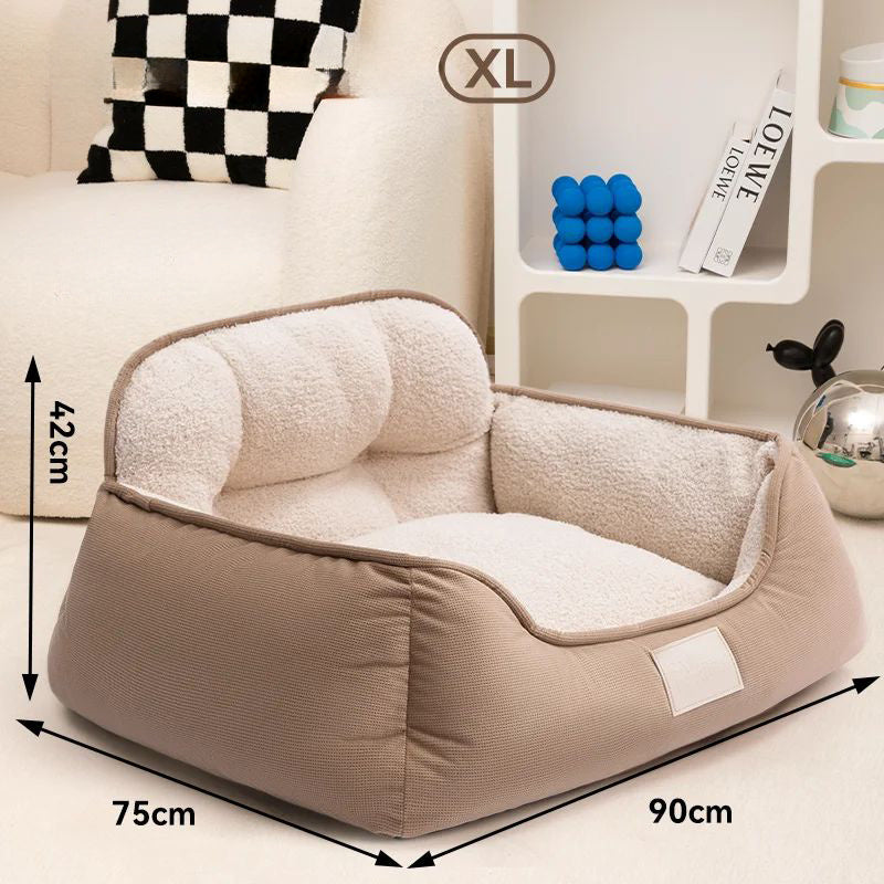 Cozy Plush Pet Warm Washable Bed