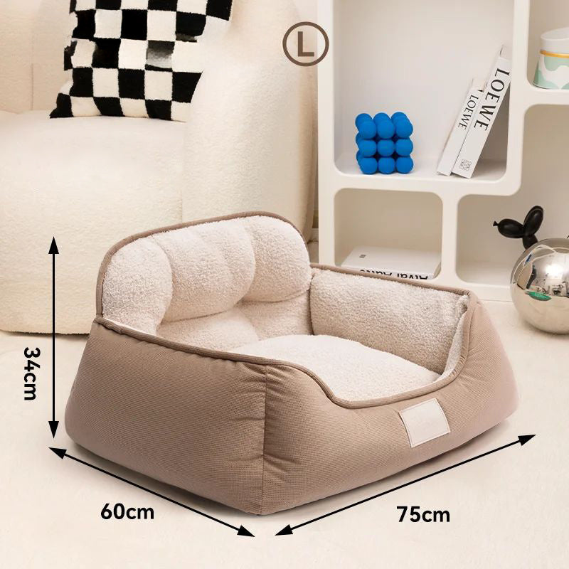 Cozy Plush Pet Warm Washable Bed