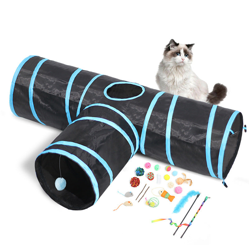 Foldable Pet Tunnel Climbing Path Toys
