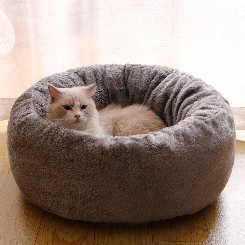 Pet Long Plush Warm Bed